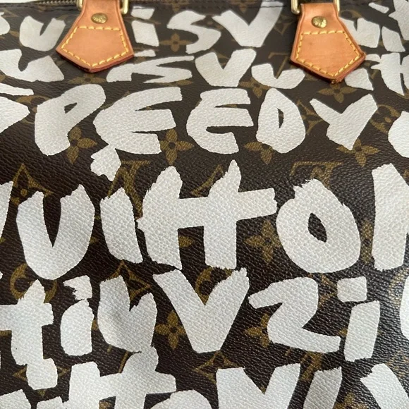 Louis Vuitton GRAFFITI SPEEDY 30 Purse Stephen SPROUSE Top Handle Bag Monogram - Picture 5 of 14